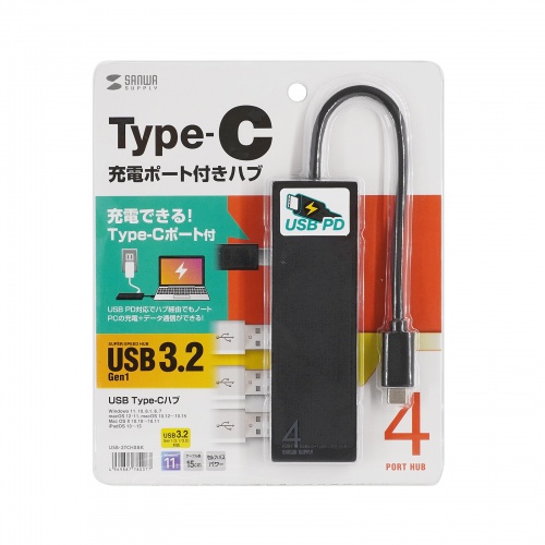 USB Type-CnuiUSB3.1 Gen1~3|[gEUSB PDΉEubNj USB-3TCH8BK