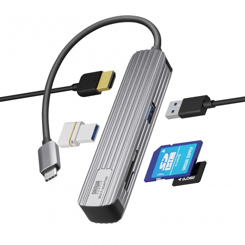 USB Type-C}`ϊA_v^ HDMI SD/microSDJ[h[_[t 4K/60Hz DisplayPort Alternate Mode USB-3TCHC5S