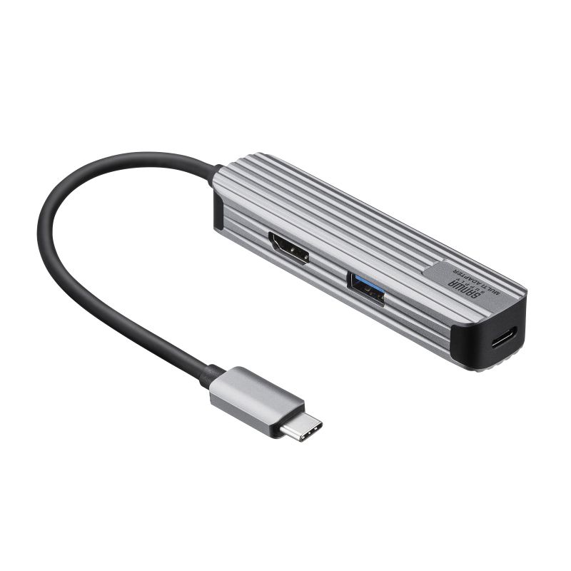 Type-C→HDMI×2 変換アダプタ ディスプレイ拡張 MSTアダプタ MSTハブ HDMI 4K USB3.0 PD100W 急速充電対応 Windows MacOS Android HHUP4IN1