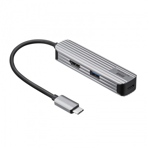 USB Type-Cマルチ変換アダプタ HDMI付き USB-3TCHP6Sの通販ならサンワ