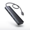 hbLOXe[V Type-C ڑ 5 in 1 HDMI2 2ʏo 4K/60HzΉ PD100W X RpNgUSB A 2 P[u30cm USB-5TCHHPS22BK
