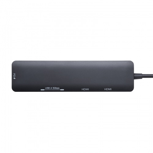 hbLOXe[V Type-C ڑ 5 in 1 HDMI2 2ʏo 4K/60HzΉ PD100W X RpNgUSB A 2 P[u30cm USB-5TCHHPS22BK