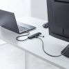 hbLOXe[V Type-C ڑ 5 in 1 HDMI2 2ʏo 4K/60HzΉ PD100W X RpNgUSB A 2 P[u30cm USB-5TCHHPS22BK