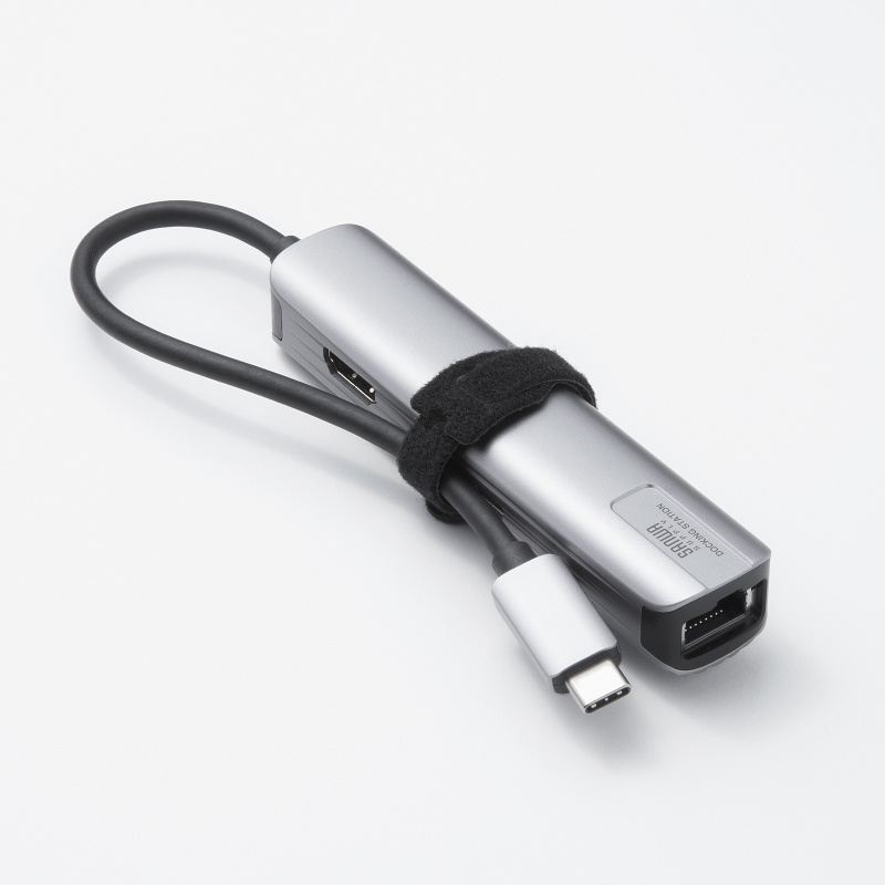USB-C �n�u �X���� HDMI�f���o�� USB A�~1 USB-C�~1 LAN PD100W�Ή� ���M�\�� 15cm