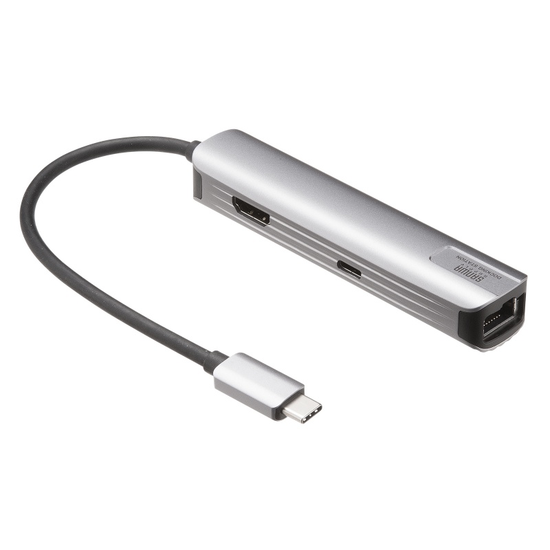 USB-C �n�u �X���� HDMI�f���o�� USB A�~1 USB-C�~1 LAN PD100W�Ή� ���M�\�� 15cm