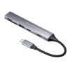USB�n�u USB-C�ڑ� 5-in-1 ���^ �X���� �J�[�h���[�_�[�t�� USB 5Gbps Type-C PD100W �P�[�u��10cm USB-A/USB-C�~1