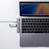 USB�n�u USB-C�ڑ� 4-in-1 ���}�� ���^ �X���� �J�[�h���[�_�[�t�� USB 5Gbps Type-C USB-A PD100W �R���p�N�g