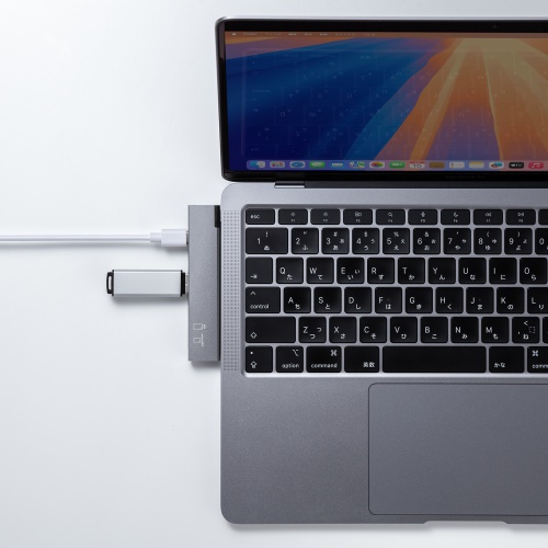 USB�n�u USB-C�ڑ� 4-in-1 ���}�� ���^ �X���� �J�[�h���[�_�[�t�� USB 5Gbps Type-C USB-A PD100W �R���p�N�g