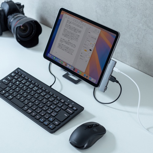 USB�n�u USB-C�ڑ� 4-in-1 ���}�� ���^ �X���� �J�[�h���[�_�[�t�� USB 5Gbps Type-C USB-A PD100W �R���p�N�g