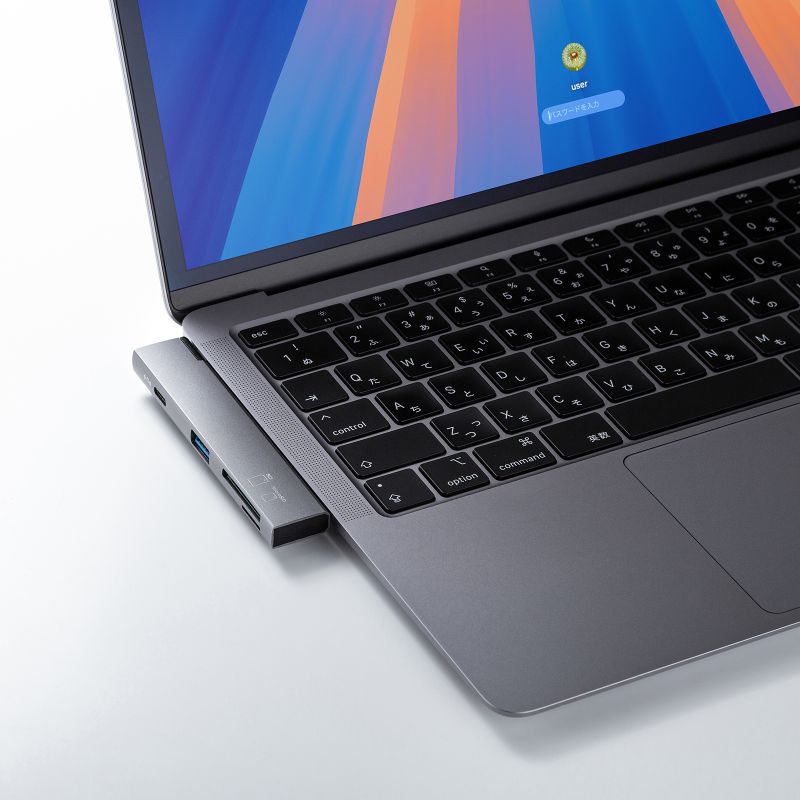 USB�n�u USB-C�ڑ� 4-in-1 ���}�� ���^ �X���� �J�[�h���[�_�[�t�� USB 5Gbps Type-C USB-A PD100W �R���p�N�g