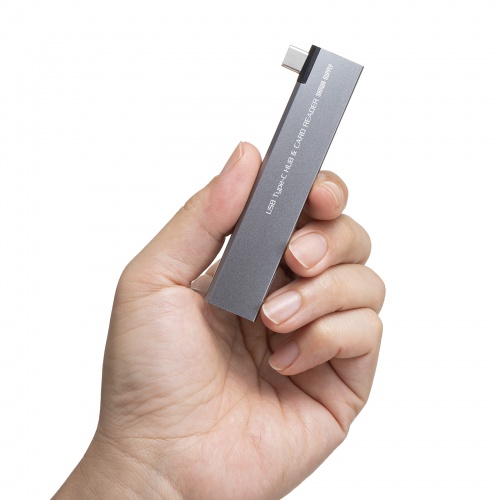 USB�n�u USB-C�ڑ� 4-in-1 ���}�� ���^ �X���� �J�[�h���[�_�[�t�� USB 5Gbps Type-C USB-A PD100W �R���p�N�g