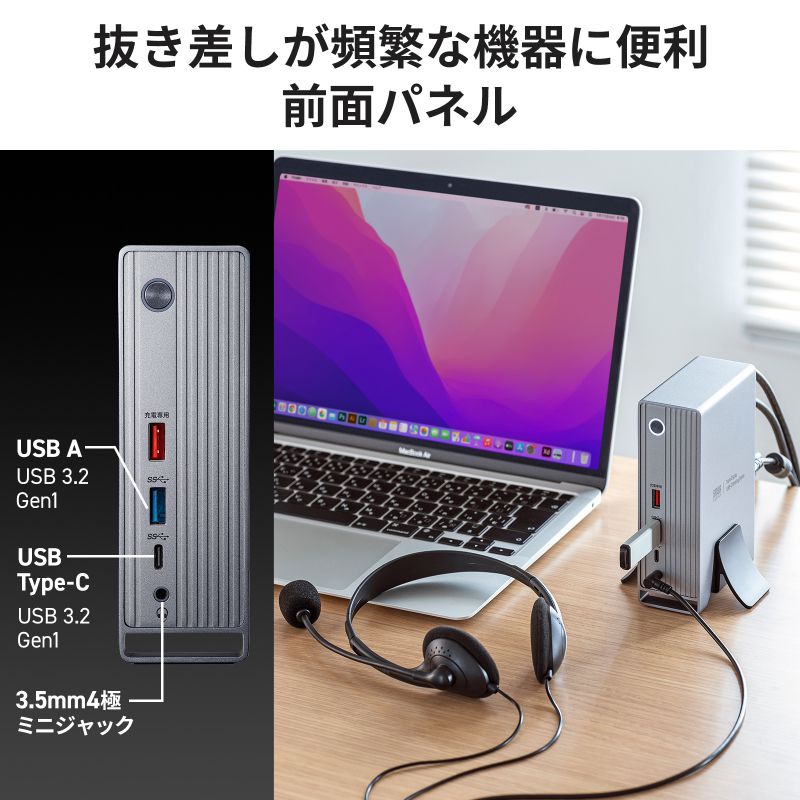 USB Type-ChbLOXe[Vi4K~3ʏo͑Ήj USB-CVDK10