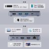 hbLOXe[V USB Type-C HDMI~2 LANt  4K/60Hz PD100WΉ ʏo PD[d u USB-CVDK15