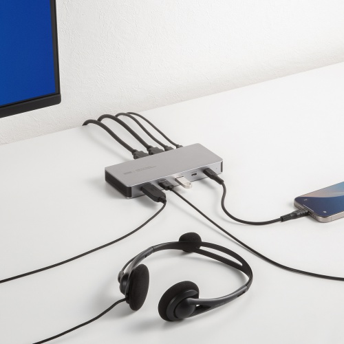 hbLOXe[V 2 4K 10-in-1 USB-Cڑ PD100W[d HDMI~2 USB-A~5 USB-C~2 u^ Vo[