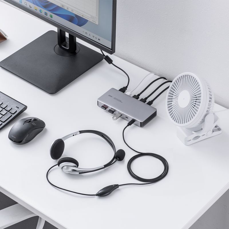 hbLOXe[V 2 4K 10-in-1 USB-Cڑ PD100W[d HDMI~2 USB-A~5 USB-C~2 u^ Vo[