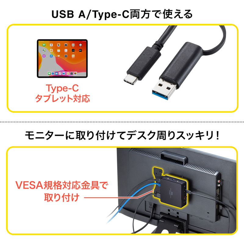 AEgbgFType-C/USB3.0 hbLOXe[V VESA}Eg^Cv PD/85WΉ QWXGAΉ 8in1 HDMI~2 USB3.0~3 LAN o }CN ZUSB-CVDK5