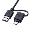 Type-C・USB3.2A接続デュアルHDMIドッキングステーション USB-CVDK7