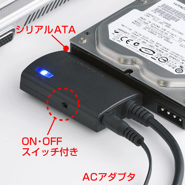 SATA-USB3.0ϊP[u USB-CVIDE3