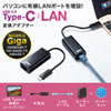 USB3.2 TypeC-LANϊA_v^iubNj USB-CVLAN2BKN
