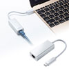 USB3.2 TypeC-LAN変換アダプタ（ホワイト）