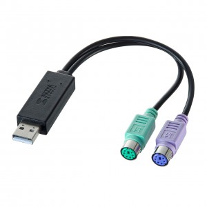 USB-PS/2変換コンバータ(マウス/キーボード同時接続)