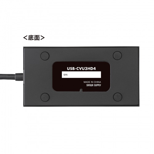 USB A/Type-C両対応 HDMIディスプレイアダプタ USBType-C-HDMI変換 変換アダプタ 4K/30Hz対応 USB-CVU3HD4