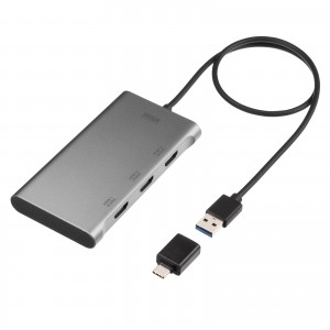 USB-HDMIfBXvCA_v^ 4K/60HzΉ 3ʏo USB-A/Type-CΉ ϊA_v^