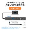 USB Type-C hbLOXe[V nu USB PD HDMI SD MicroSD J[h[_[ USB3.2 Gen1 DisplayPort Alt mode USB-DKM3BK