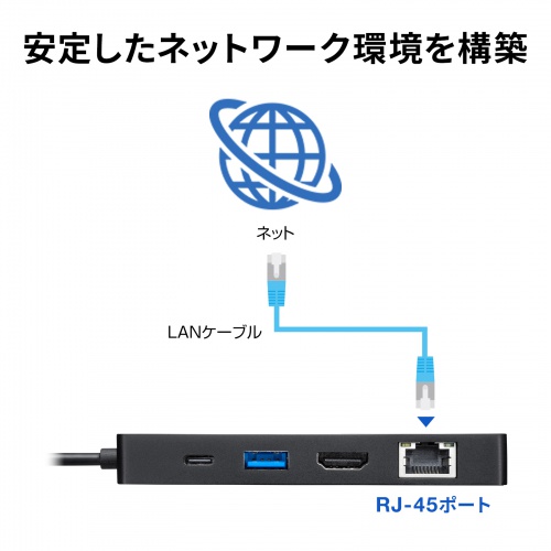 USB Type-C ドッキングステーション｜サンプル無料貸出対応 USB-DKM3BK