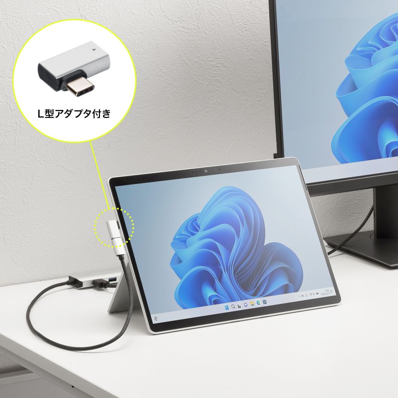 hbLOXe[V Type-C ڑ 6in1 HDMI 1 4K/120Hz 8K/30Hz PD100W X RpNgUSB A 2 LAN LϊA_v^ P[u50cm USB-DKM9S