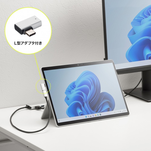 hbLOXe[V Type-C ڑ 6in1 HDMI 1 4K/120Hz 8K/30Hz PD100W X RpNgUSB A 2 LAN LϊA_v^ P[u50cm USB-DKM9S