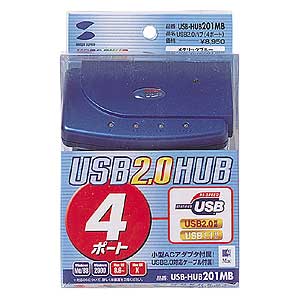 USB 2.0 nu(4|[gE^bNu[) USB-HUB201MB