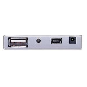 【在庫処分】 USB2.0ハブ（シルバー） USB-HUB207SV