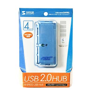 USB2.0nuiACA_v^ȂEu[CbVVo[j USB-HUB209BL