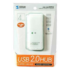 USB2.0nuiACA_v^ȂEzCgj USB-HUB209W