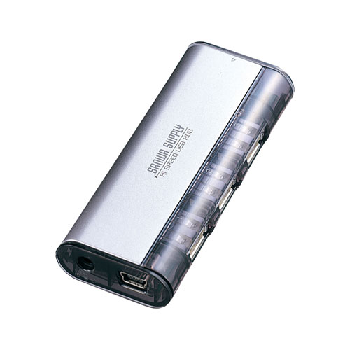 USB2.0ハブ（4ポート・ACアダプタ付・シルバー） USB-HUB225GSVNの通販 