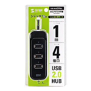 y킯݌ɏz USB2.0nuiVb^[t3|[g+1|[gE1mEubNj USB-HUB244BK