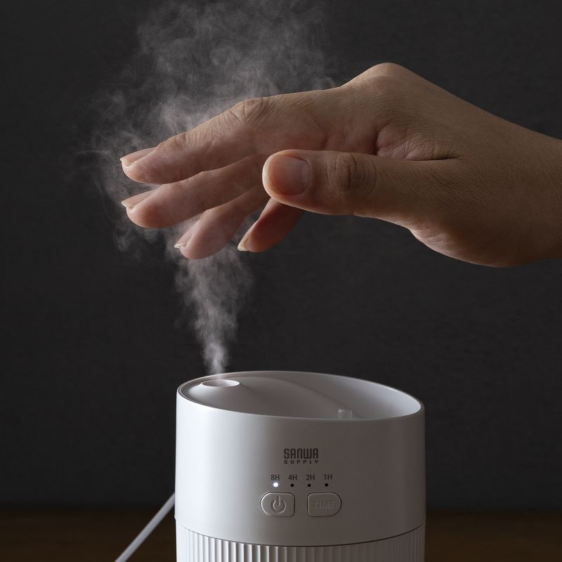 USB������ ��� �����g�� �ォ�狋�� ��e�� 400ml �É� ���^ USB���d�� ���R��h�~ LED���C�g �^�C�}�[ �I�t�B�X �f�X�N �z���C�g