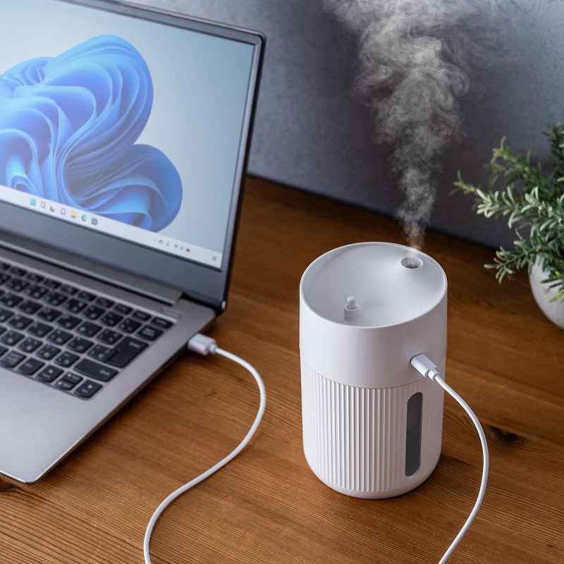 USB������ ��� �����g�� �ォ�狋�� ��e�� 400ml �É� ���^ USB���d�� ���R��h�~ LED���C�g �^�C�}�[ �I�t�B�X �f�X�N �z���C�g