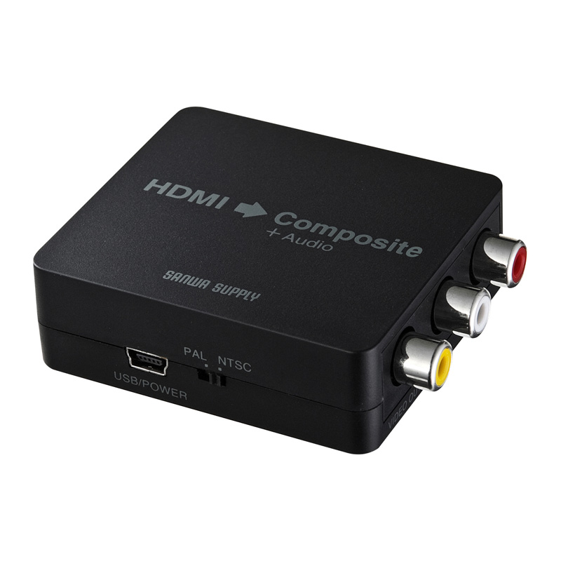 HDMI信号コンポジット変換コンバーター｜サンプル無料貸出対応 VGA-CVHD3 |サンワダイレクト