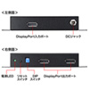 DisplayPort分配器（4K対応・2分配）