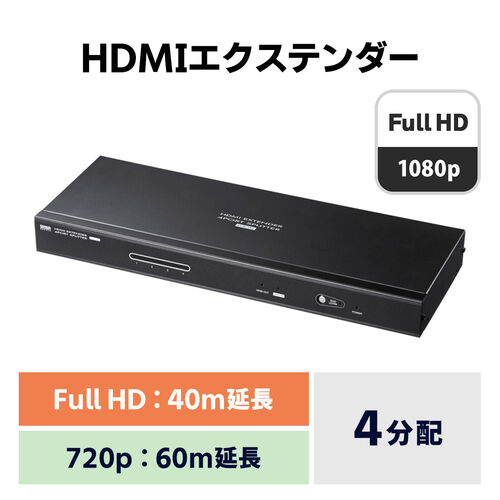 HDMI GNXe_[ LAN ϊ  ő60m 掿 tHD Ή M@ Pi i   LANP[uڑ VGA-EXHDL4