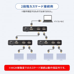 4K2K対応HDMI分配器（2分配）｜サンプル無料貸出対応 VGA-UHDSP2