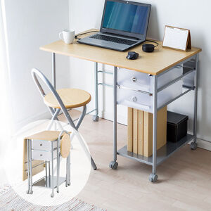 Yesotas 折りたたみデスク　幅100×奥行50×高さ110cm Amazon.co.jp: 折りたたみデスク(スタンディングデスク)幅100