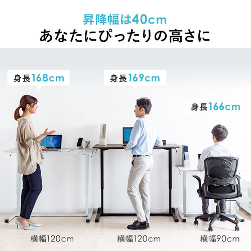 サンワダイレクト スタンディングデスク 昇降デスク 無段階高さ調節 Amazon | サンワダイレクト スタンディングデスク 机上 高さ12