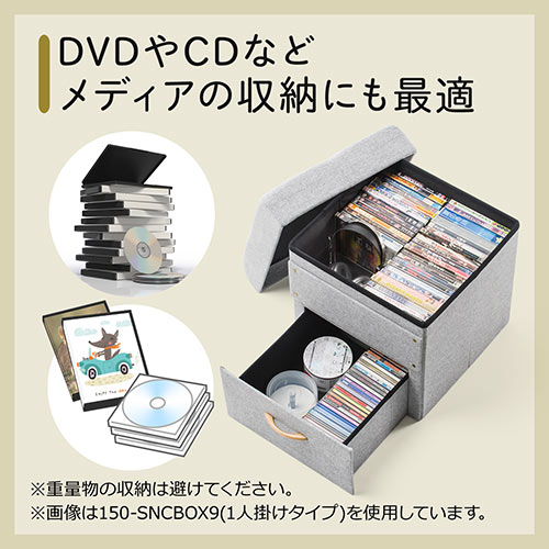 収納スツール（椅子・収納ボックス・引き出し2つ内蔵