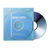 CD・DVD用不織布ケース（リング穴・両面収納）