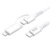 USB Type-C Lightning 2in1 USBP[u USB C-C PD60WΉ MFiFؕi f[^] iPad iiPhone13,14,15,1 6bVP[u zCg