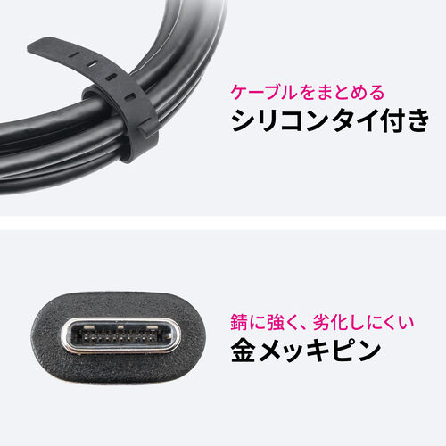 USB Type-CP[u Type-Cfo͑Ή USB PD75WΉ 4K/60Hz Alt[h 5Gbps [d f[^] ubN dq