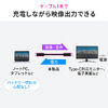 USB Type-CP[u Type-Cfo͑Ή USB PD75WΉ 4K/60Hz Alt[h 5Gbps [d f[^] ubN dq